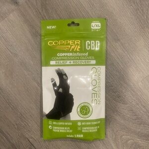 New Copper Fit Infused Compression Gloves L/XL